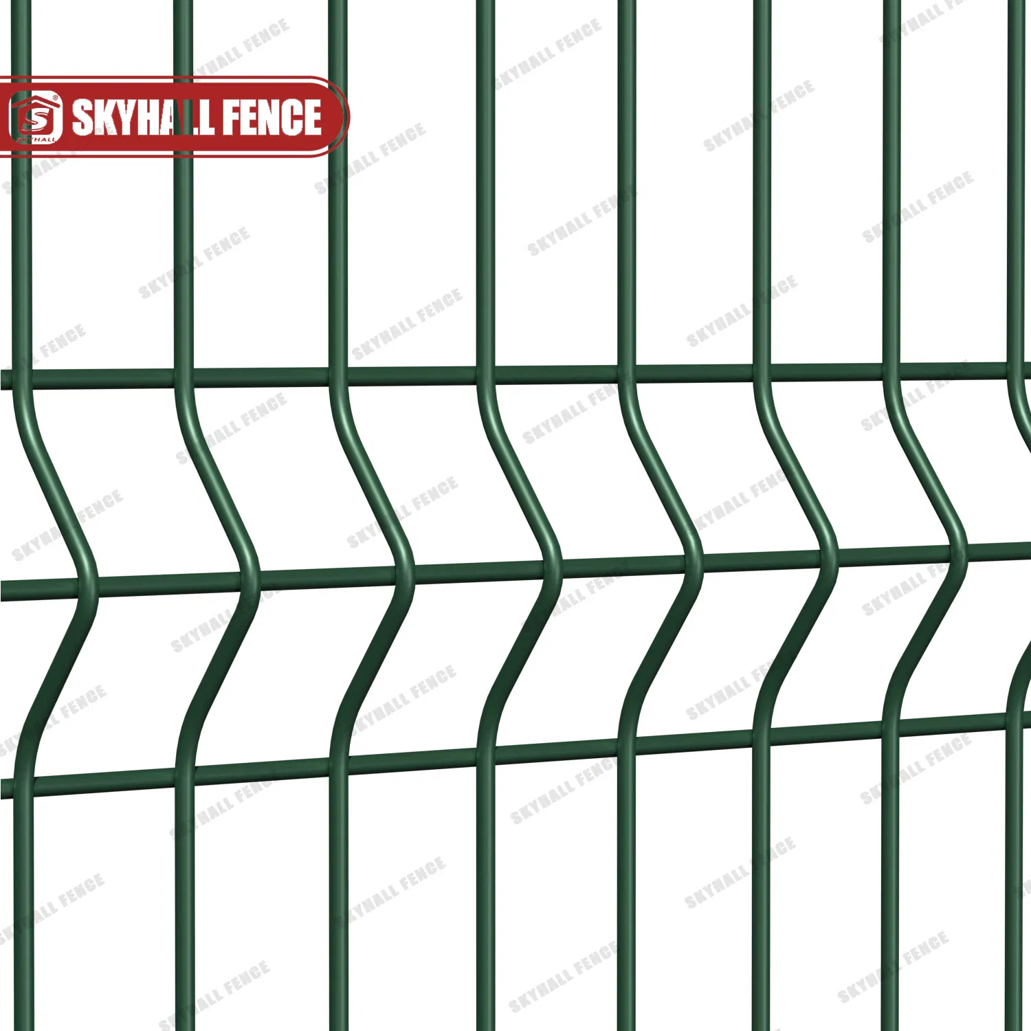Welded Wire Mesh Panel Airport Fence with Y Post and Concertina Razor Wires
