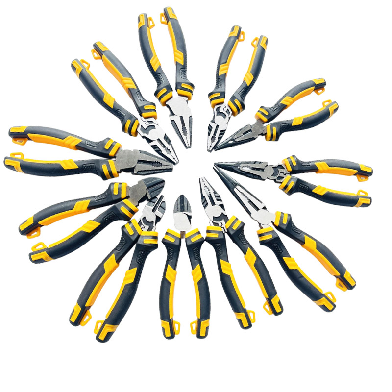 High Carbon Steel 7-Inch Linesman Pliers Polished Forged Surface Combination Plier Wire Pliers