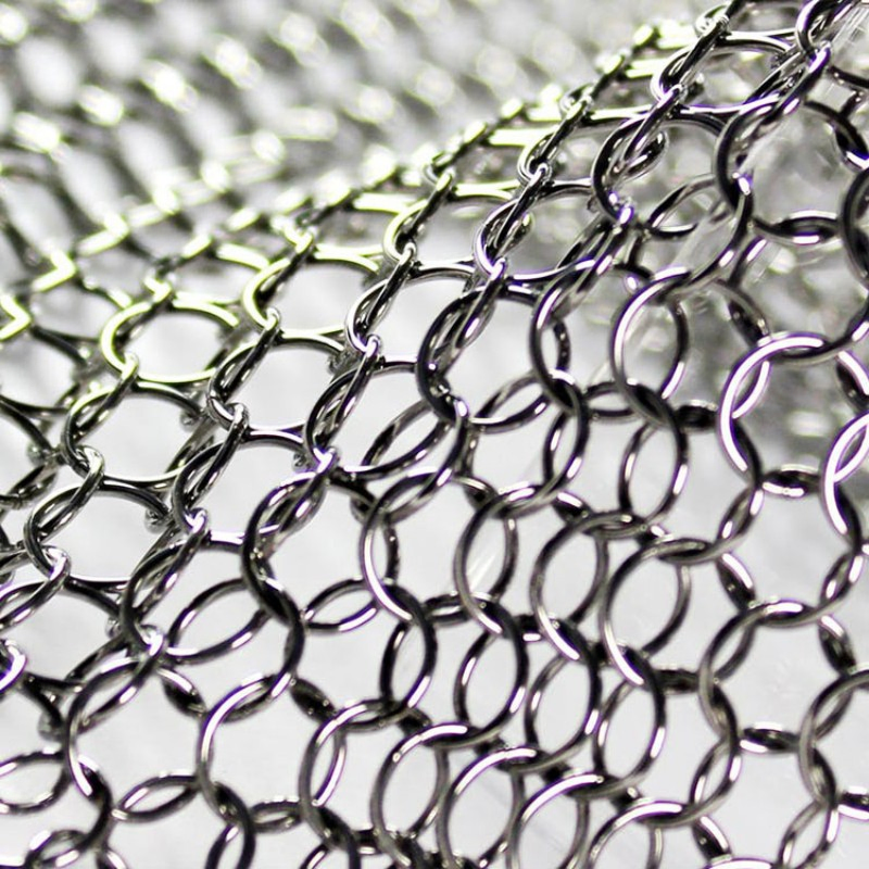 316 Stainless Steel Welded Ring Mesh Curtain for Architectural Decor