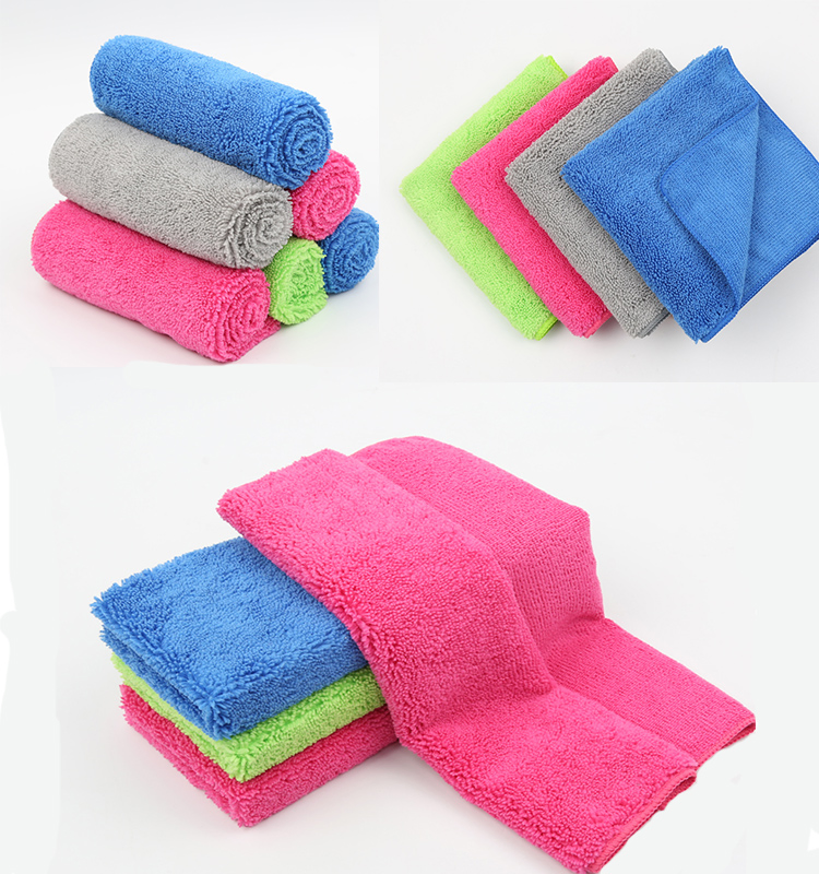 Quick-Dry Microfiber Cloth Towel for Car Cleaning, Polishing, Waxing, Buffing
