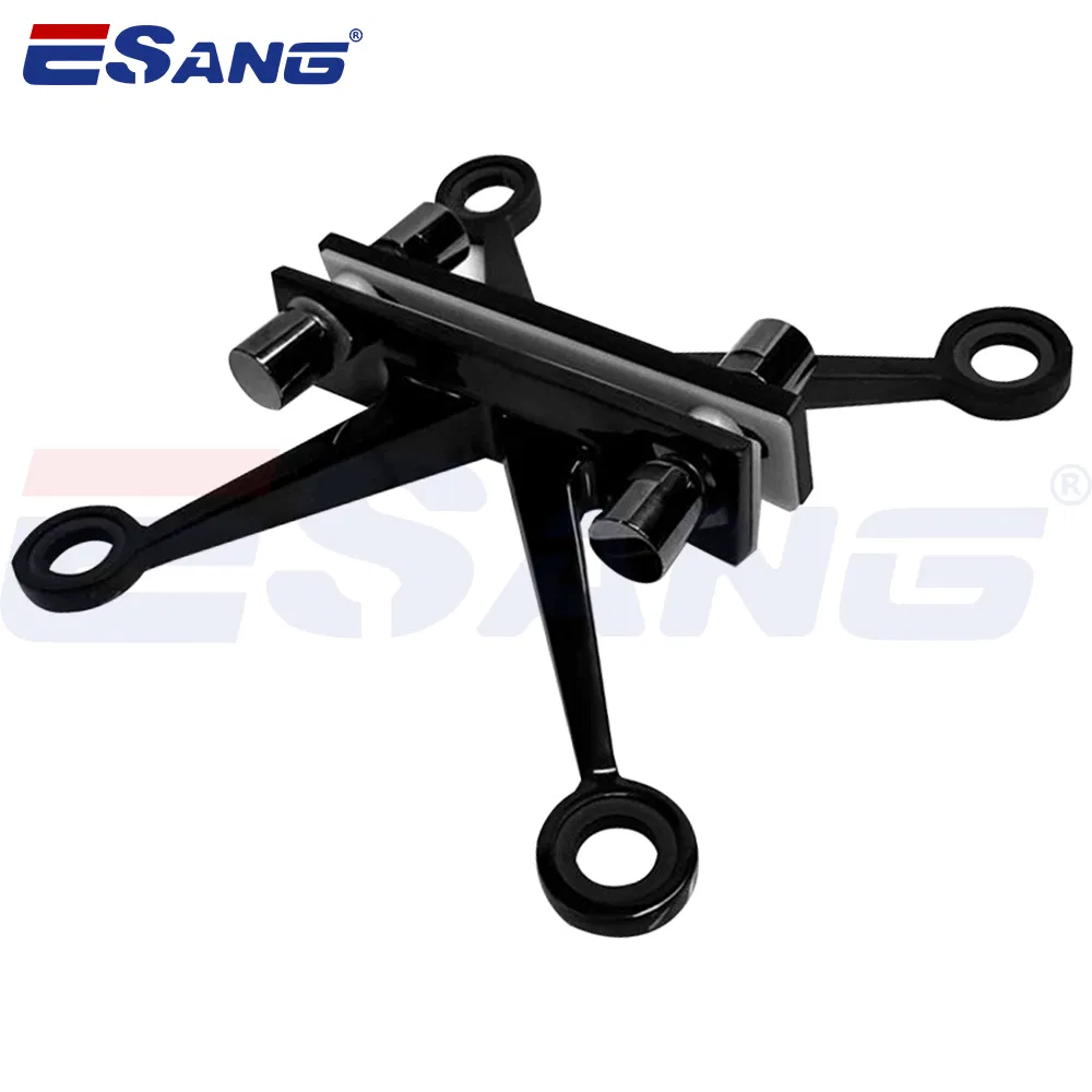 Esang Stainless Steel Holder Fitting Curtain Wall Four Arms K Type Spider Fitting For Glass