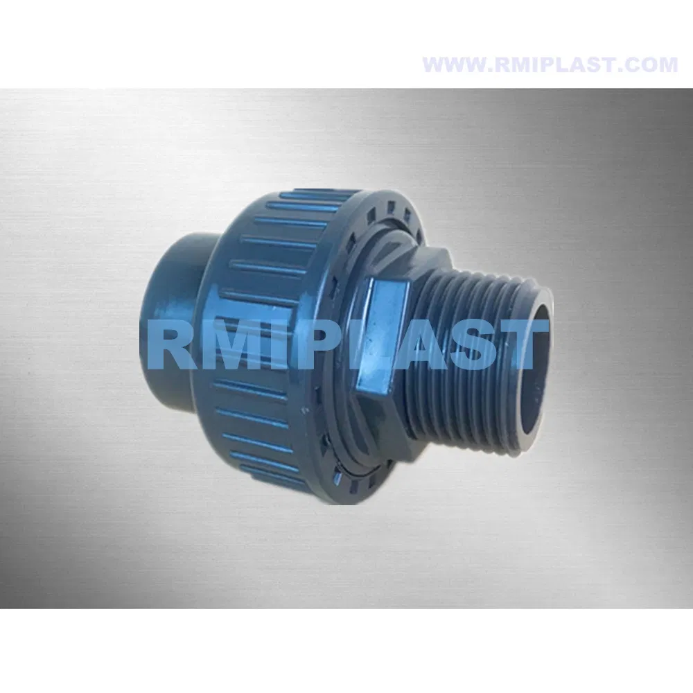 UPVC Male Adaptor of ASTM Sch80 Plastic Fitting PVC Pipe Fittings Male Thread Coupling Reduced Coupler for Industrial