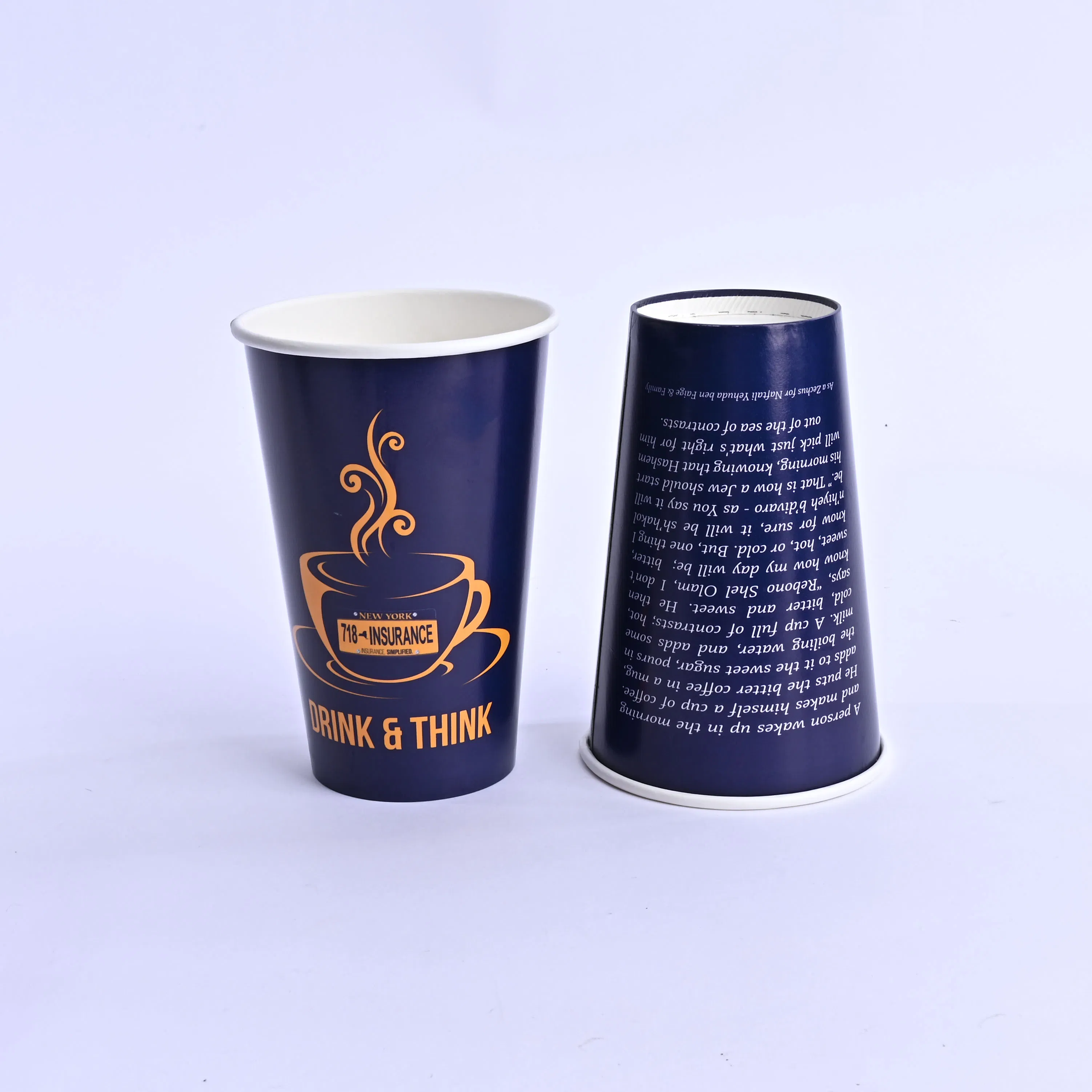 Бумажный стакан 16oz для горячих и холодных напитков