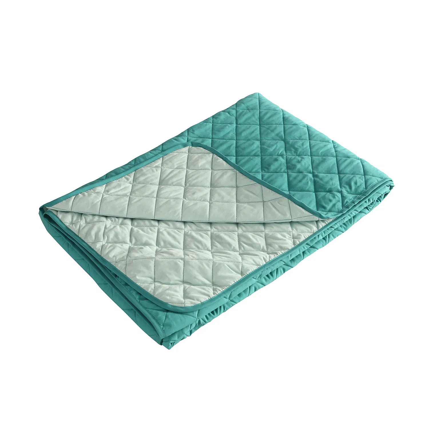 Однотонный плед с алмазным тиснением, тонкий, большой