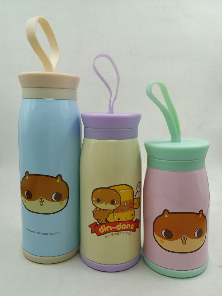 Stainless Steel Cartoon Student Water Cup Pot Belly Cup