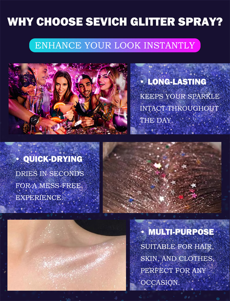 Shimmer Loose Powder Glitter Setting Spray
