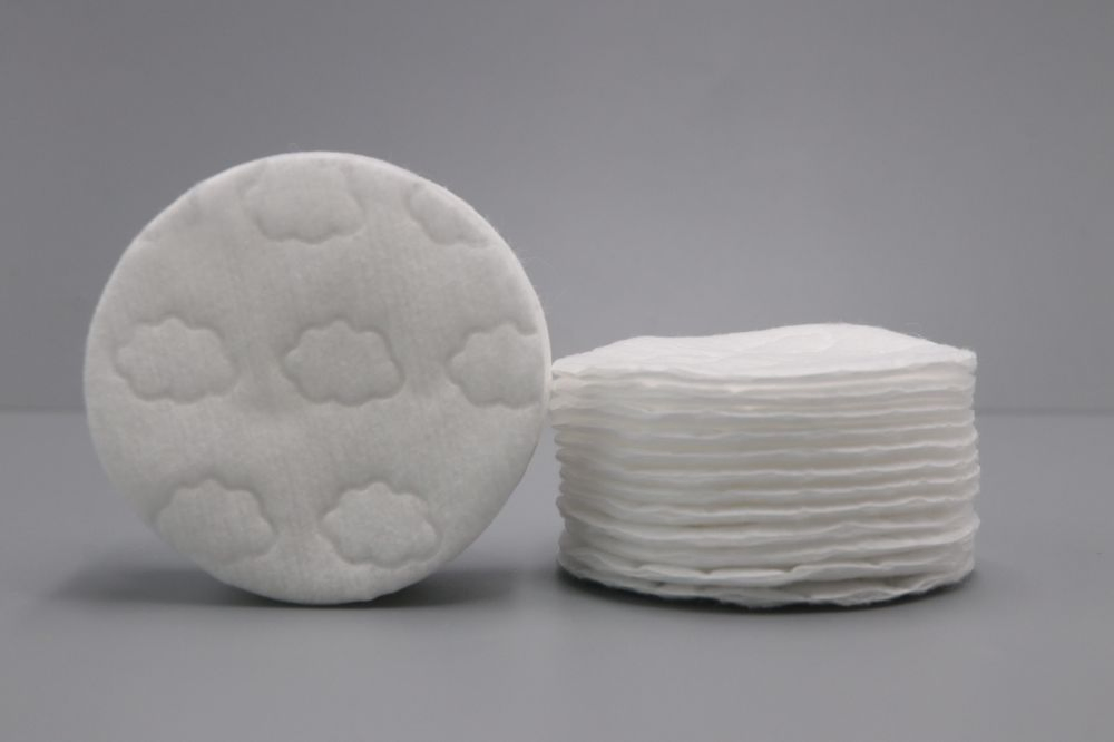 8cm Round Organic Cotton Pads for Makeup Removal