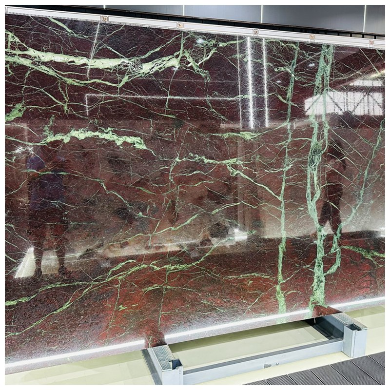 Moulin Rouge Dark Red Quartzite Slabs for Countertops and Tables