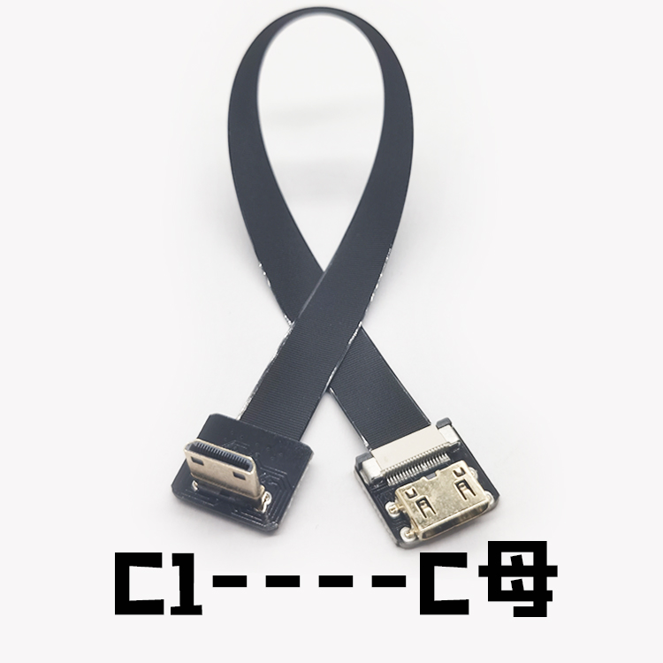 Stock Angled Flexible FPC Fpv Mini HDMI Male to Mini HDMI Female Micro HDMI Camera Cable