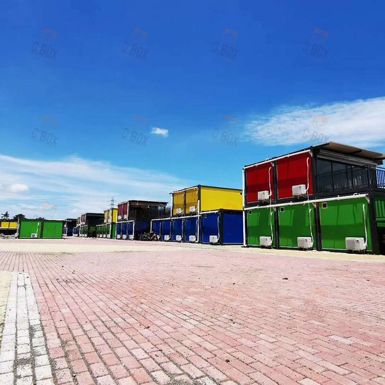 Modern Style Shopping Street Luxury Container Storage House Food Street Container House