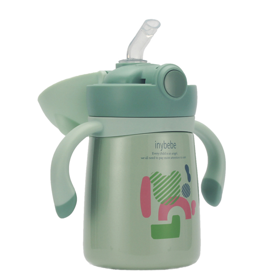 Wholesale 2 in 1 Stainless Steel 316 Childrenc Cute Kids Baby Water Bottle with Handle