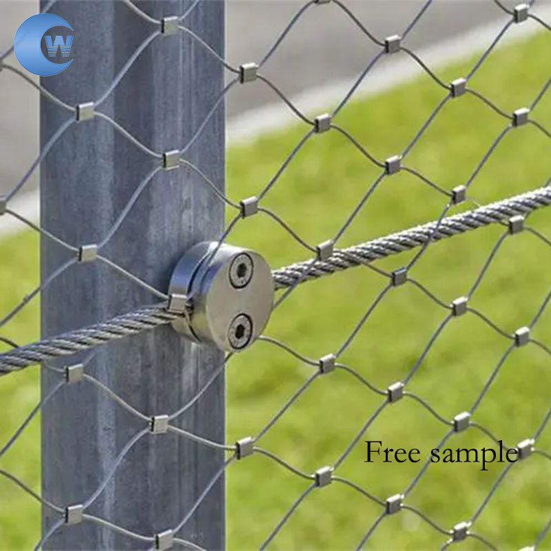 Hot Sale Stainless Steel Wire Protective Rope Mesh/Flexible Stainless Steel Rope Mesh/Aviary Zoo Mesh