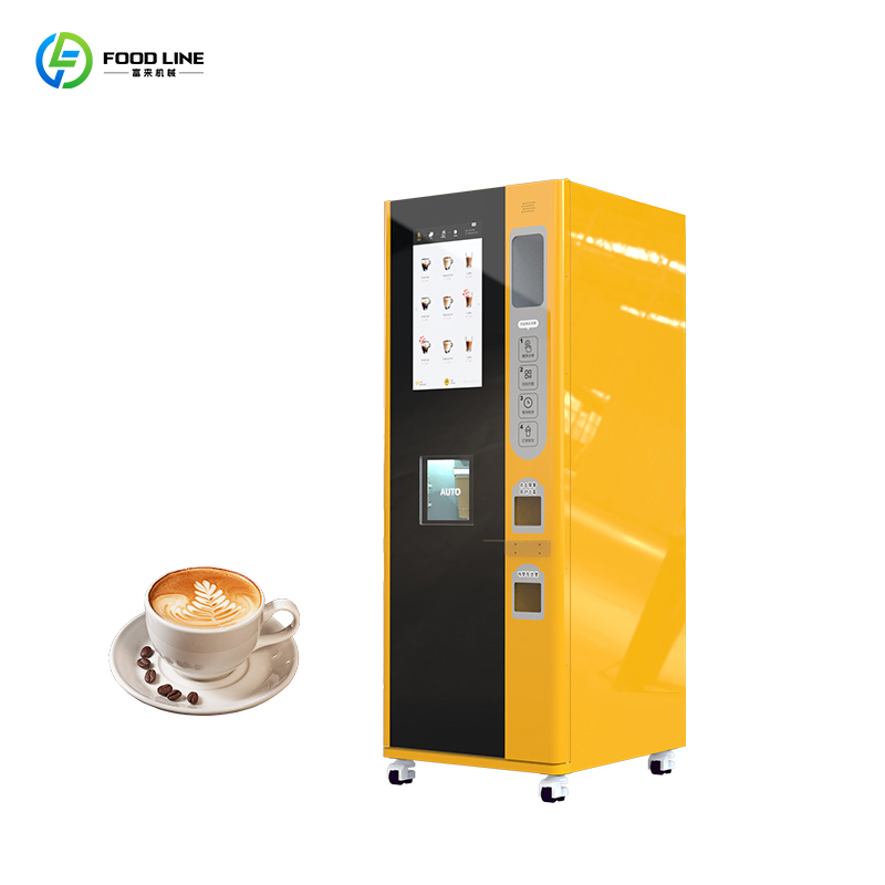 New Modern Outdoor Automatic Touchscreen Fresh Instant Hot and Cold Tea Coffee Vending Machine Self Service Ice Espresso Machine