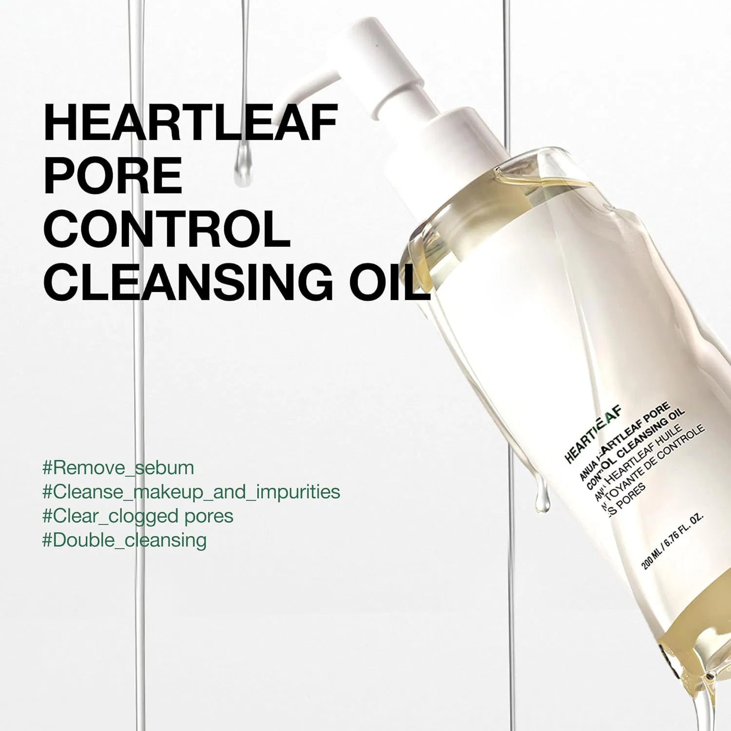 Ls073 Custom 200ml Pore Control Cleansing Oil & Blackhead Remover OEM