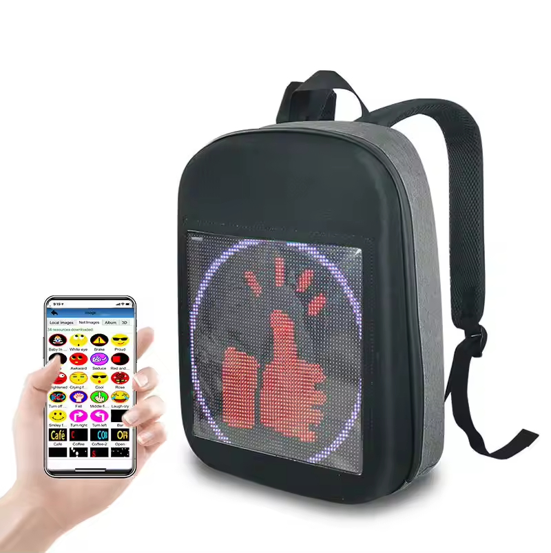 Hot Selling Large Capacity Walking Digital Backpack Sport LED Bag