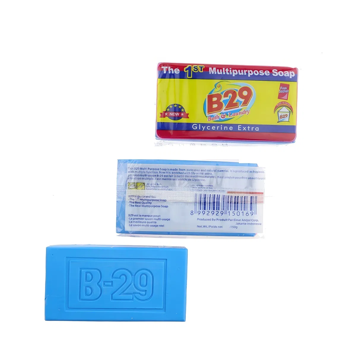 Blue Lemon B29 Multipurpose Laundry Soap Bar 450g Cheap Factory Price