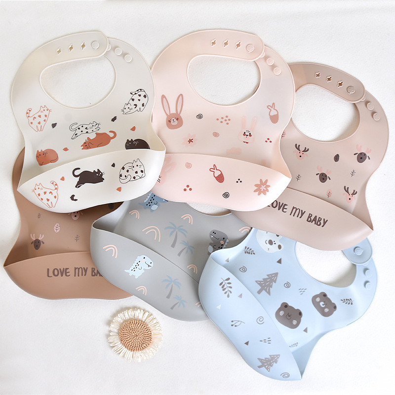 Source Factory Custom Machine Wash Food Grade Silicone Baby Bibs Baby / Kids Wear