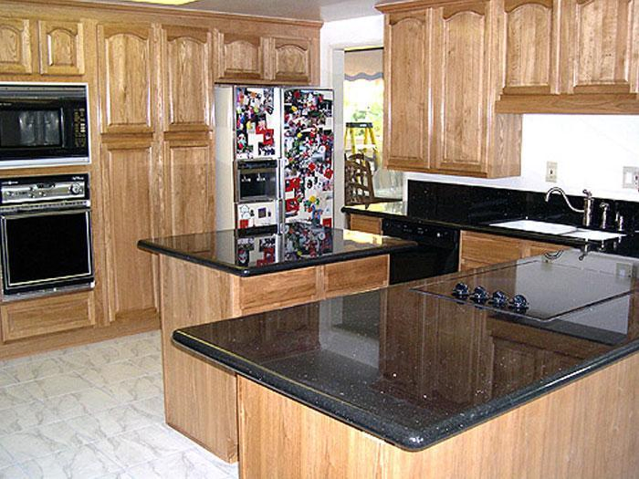 Black Vanity Top Artificial Stone Countertop