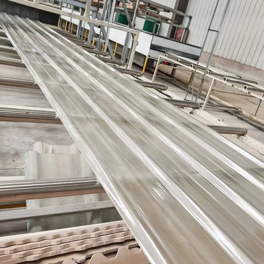 GRP FRP Clear Transparent Translucent Roofing Sheet Daylighting Sheet Sunlite Sheet