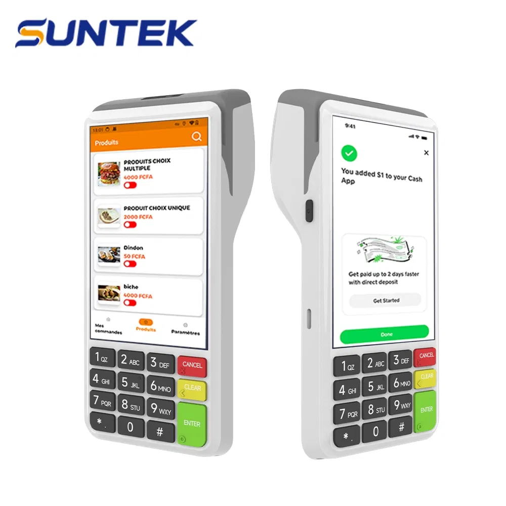 Non-Financial Terminal Android 13.0 Touch Screen Card Reader Suntek POS Machine for Travel Business
