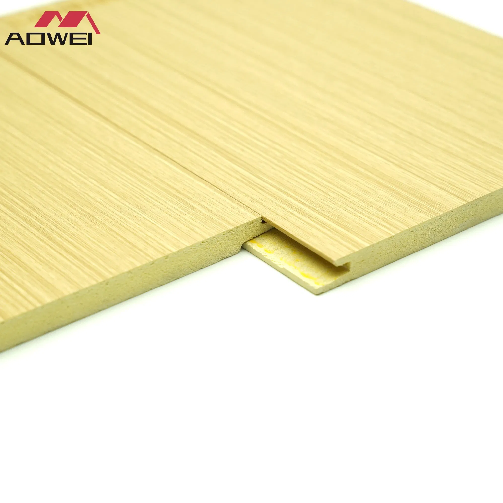 Waterproof Modern Architectural Style Scratch-Resistant 3D Bamboo WPC Flat Wall Panel