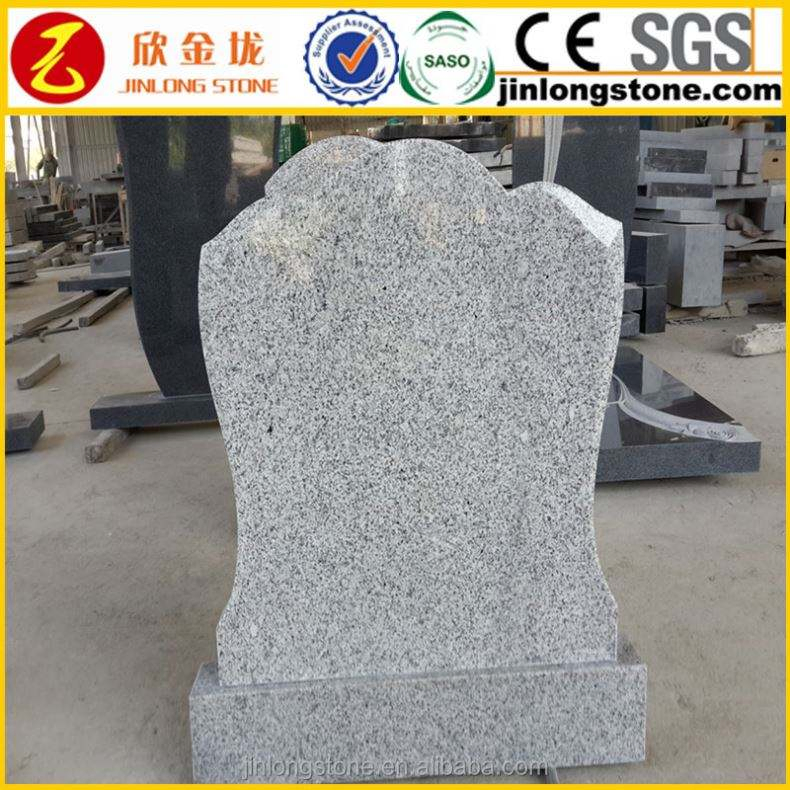 Simple Granite Black Monuments in Russian Style Designs