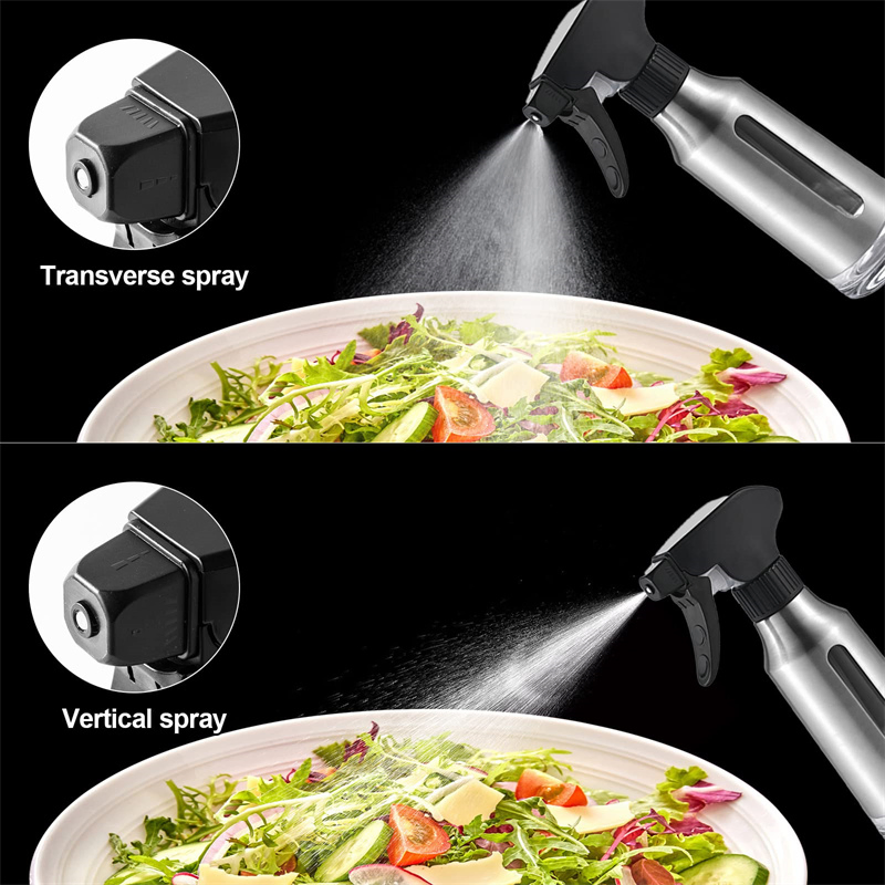 Glass Oil Control Spray Pot Stainless Steel Olive Oil Mister Oil Sprayer for Cooking