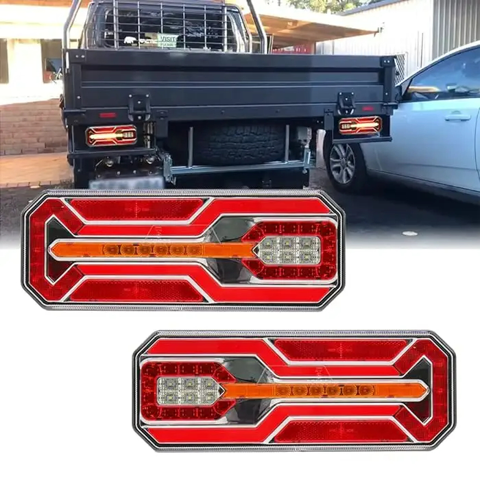 LED фонарь задний комбинированный для грузовиков и прицепов, 6 функций