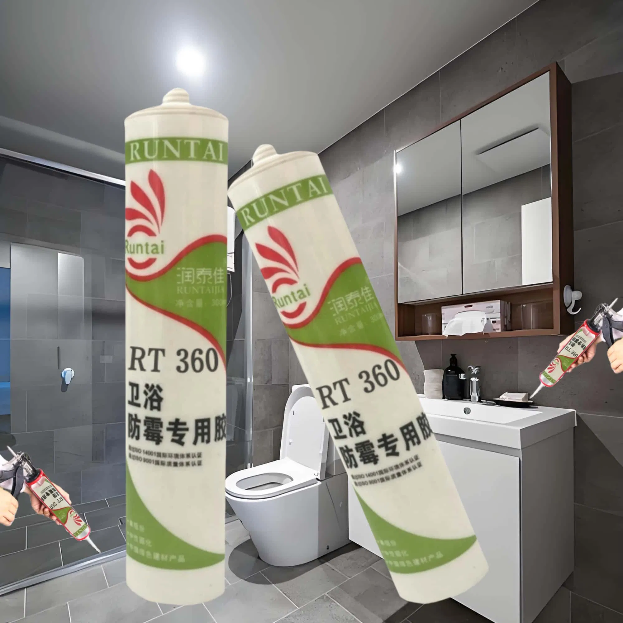Runtai Best Sell Single Component Mildew Proof Waterproof Silicone Sealant for Sanitary