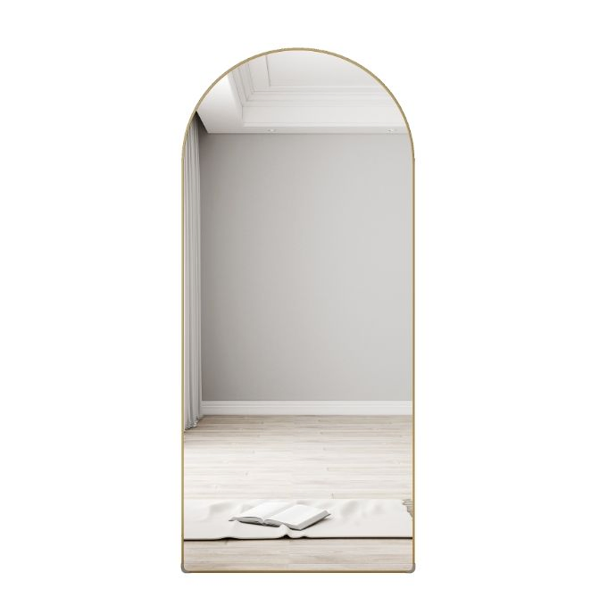 Full Length Wall Mirror for Living Room - Modern Stainless Steel Frame Large Standing Mirror - Home Decoration & Interior Design Essential