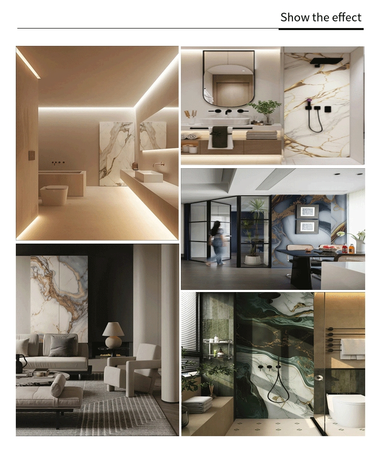 Waterproof Self-Adhesive 3D Marble Wall Panels for Homes