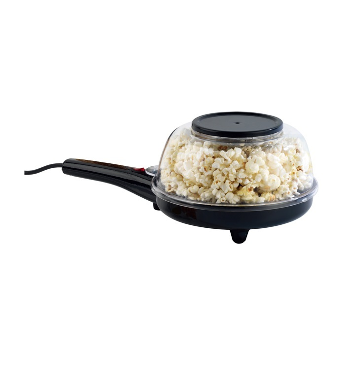 Electric 2 in 1 Popcorn Crepe Maker Non-Stick Griddle on off Switch