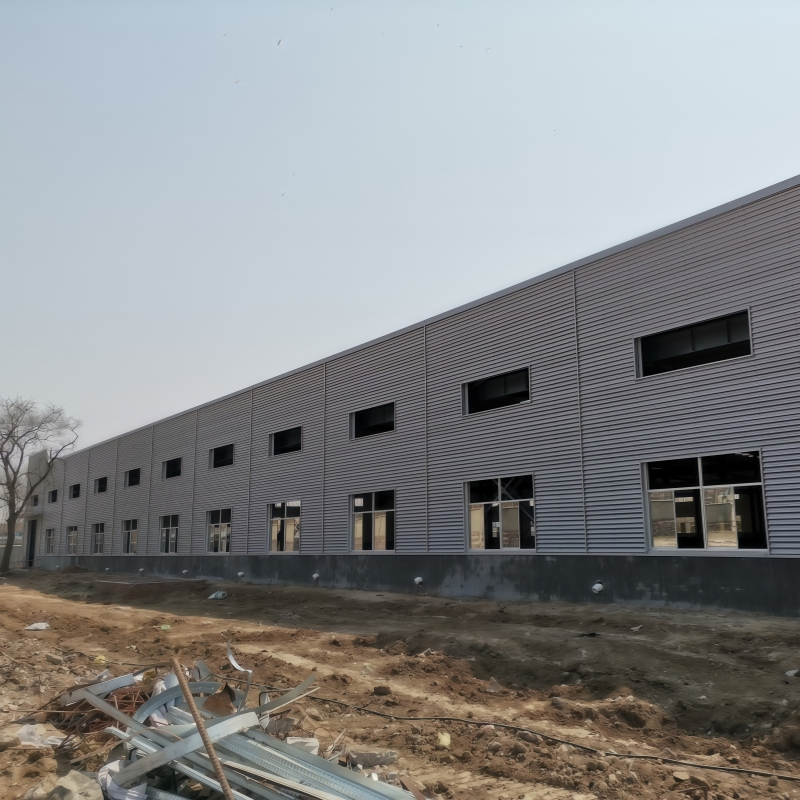 Customized Prefab Light Steel Structure Warehouse Buildings with Wall and Roof Panel