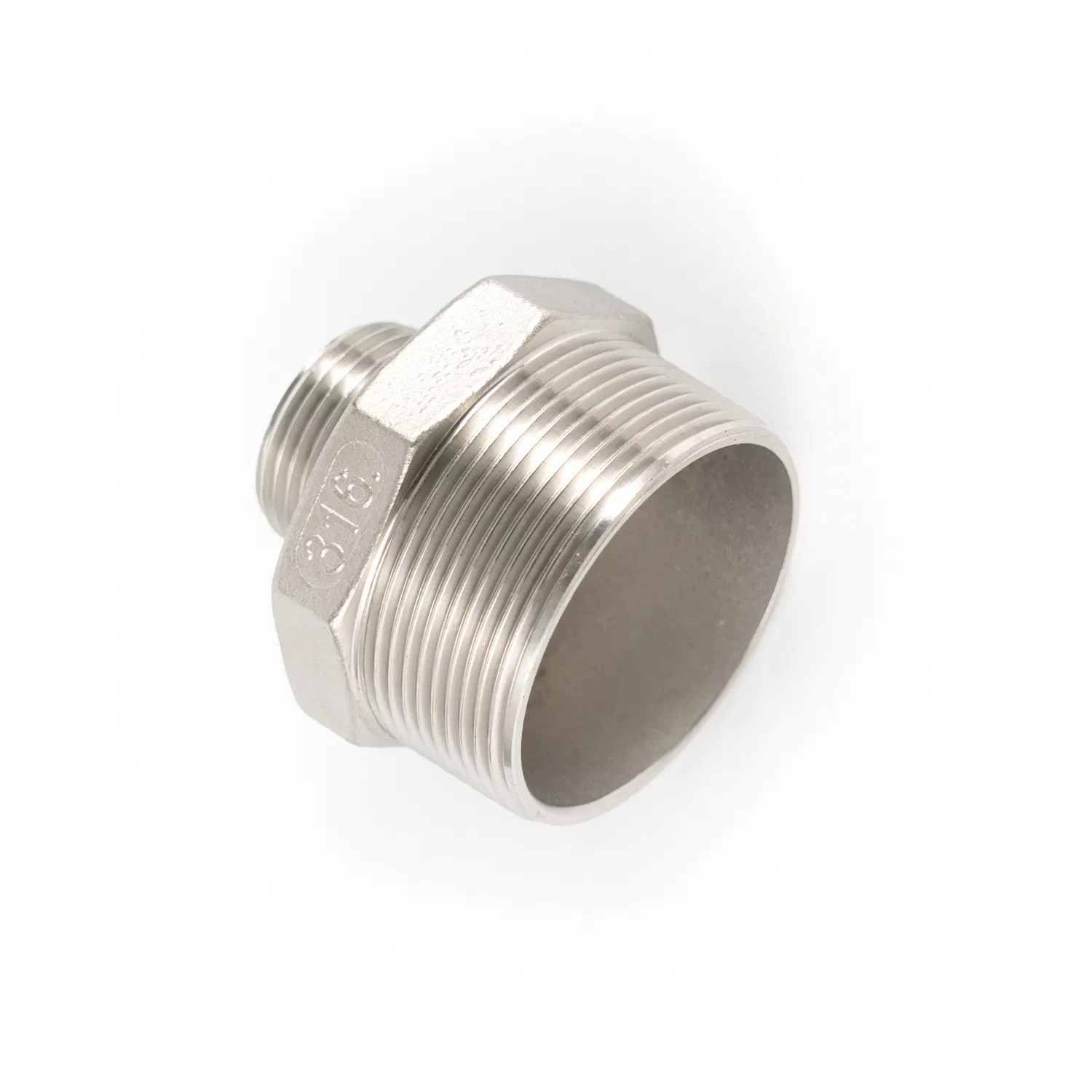 Premium Stainless Steel Hex Nipple Male Connector for Durable Connections
