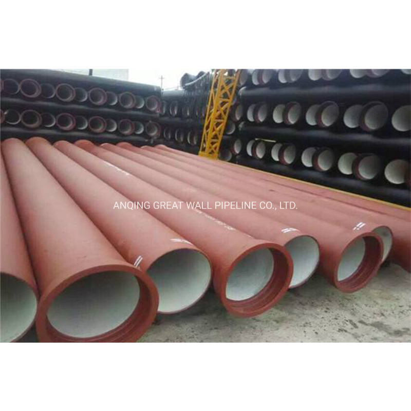 Premium ISO2531 Red Fusion Bonded Epoxy Coating Ductile Iron Pipe