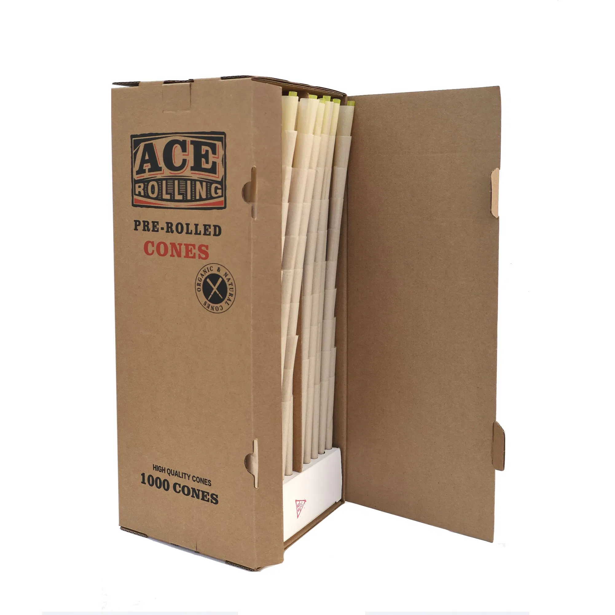 Factory Direct King Size Cigarette Rolling Paper Pre Roll Cone 1000 PCS/Box for Smoking