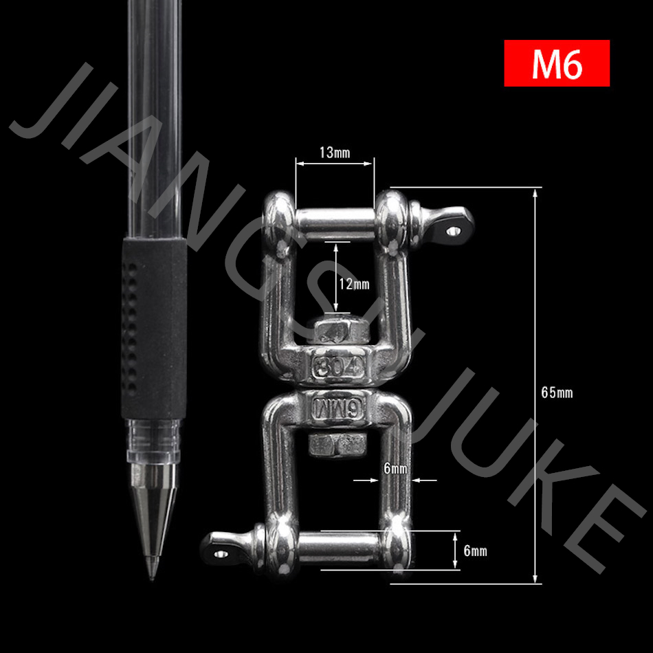 Stainless Steel Double Jaw End Swivels for Riggings