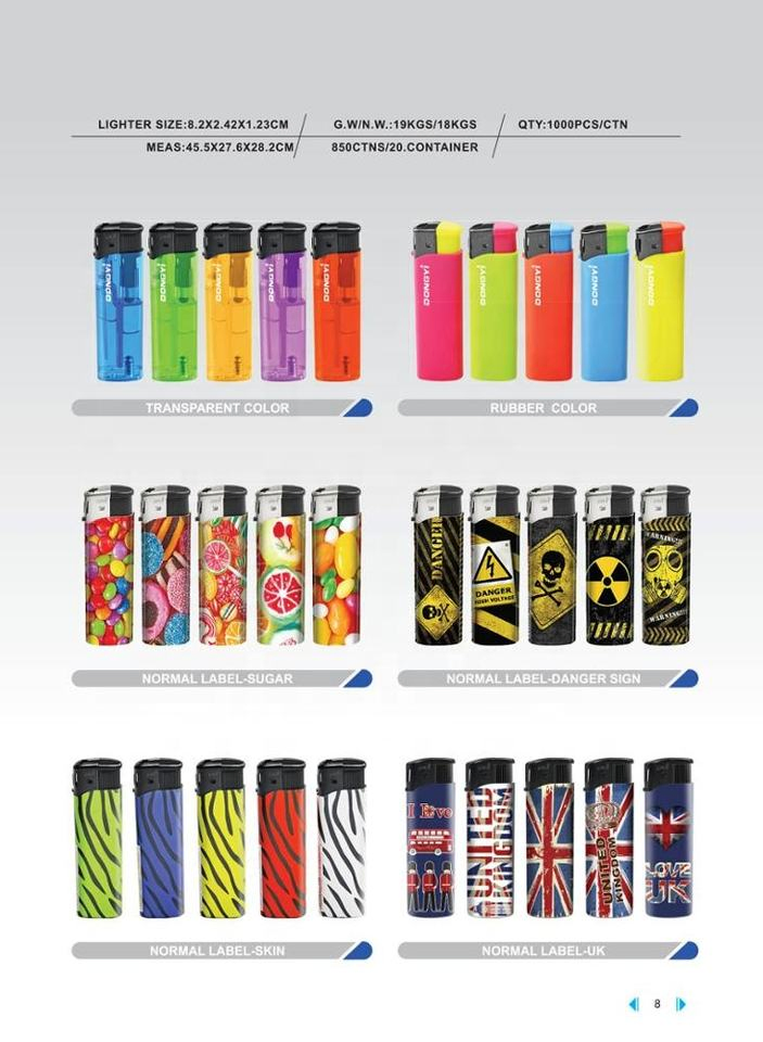 Manufacture High Quality Attractive Electric Butane Gas Lighters