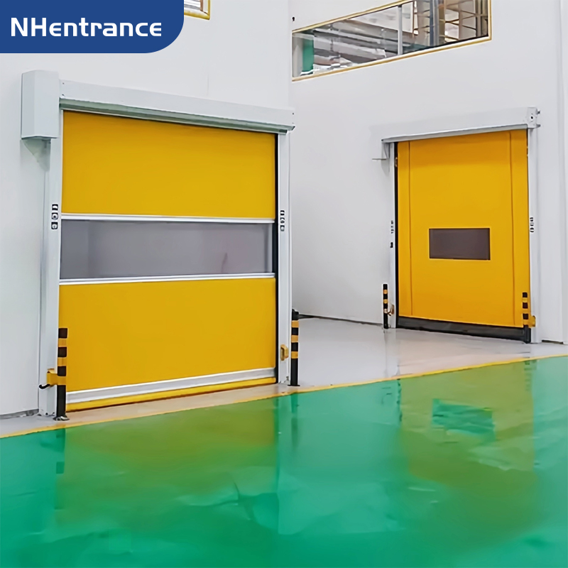 Factory Price Automatic Roll up Rapid Rolling Door for Cleanroom Applications with Remote Control High Speed PVC Door
