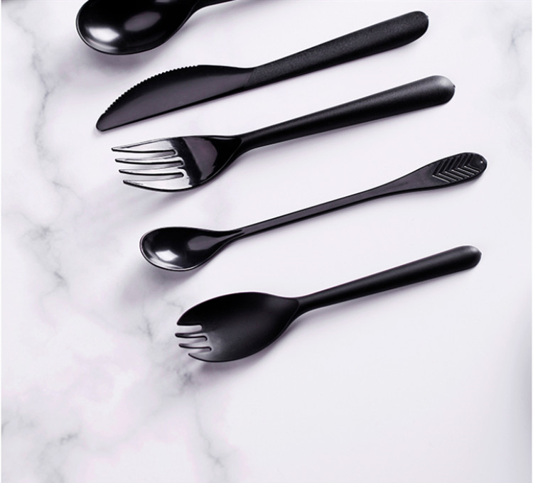 High Quality Biodegradable Disposable Plastic Forks Knives Spoons Sets