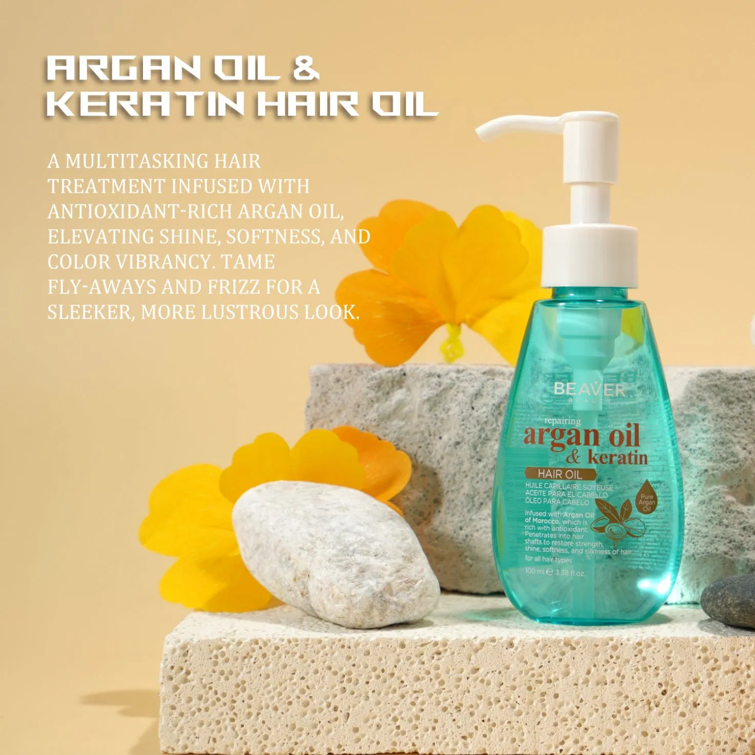 Beaver Wholesale Argan Moroccan Oil Hair Treatment Keratin Hair Oil Products