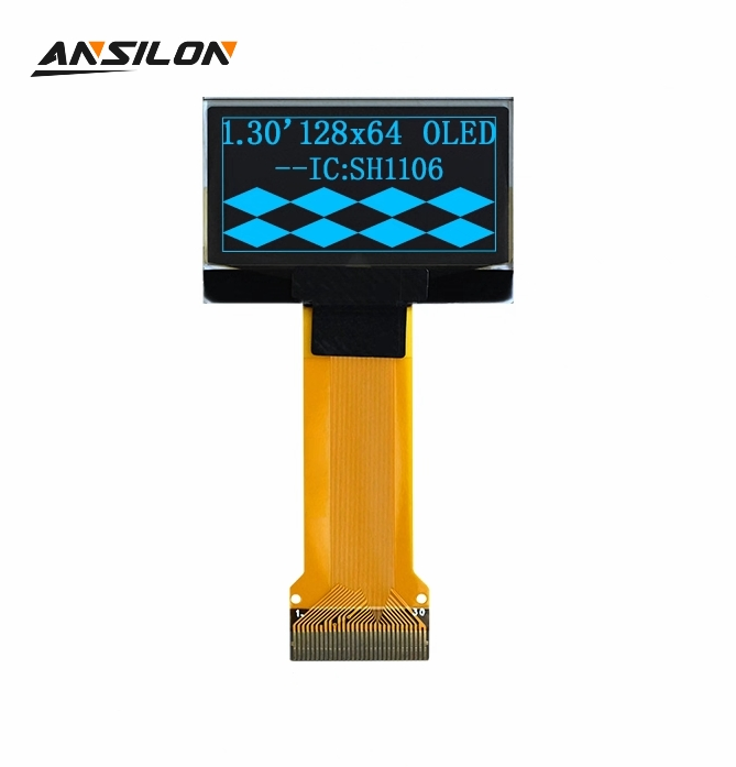 OLED дисплей 1.3 дюйма SSD1306, 128x64, белый/синий