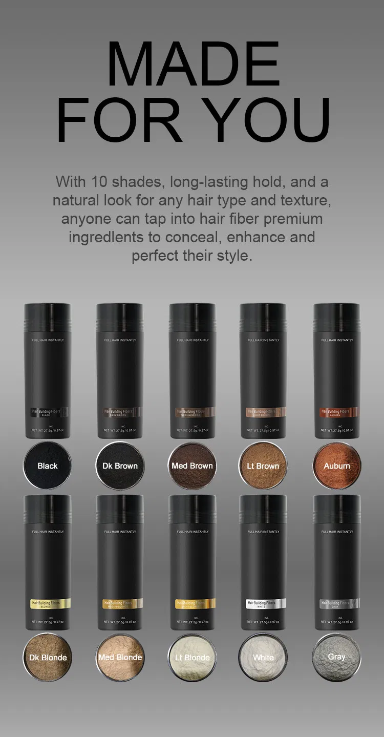 Hair Building Fibers with Thinning Hair Products