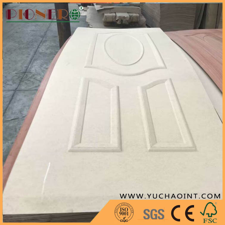HDF/MDF Veneer/Melmamine Mould Door Skin with Various Size