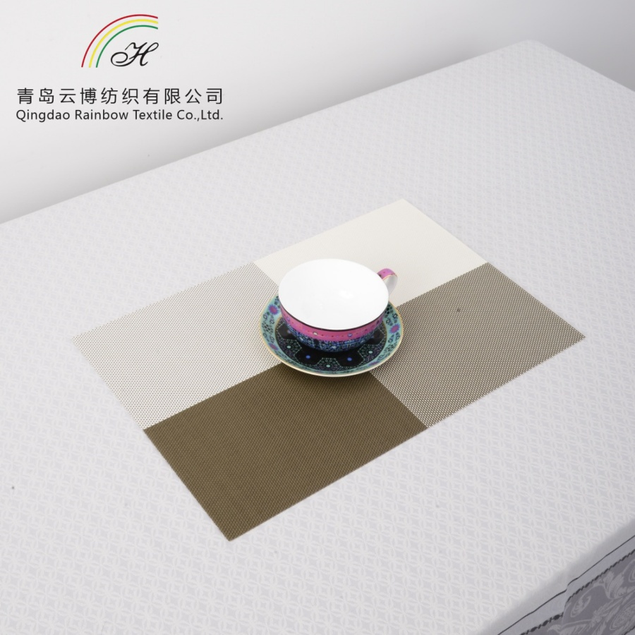Custom PVC Placemat Waterproof Heat Resistant Oilproof Wipeable Place Mat Washable Dining Table Mat