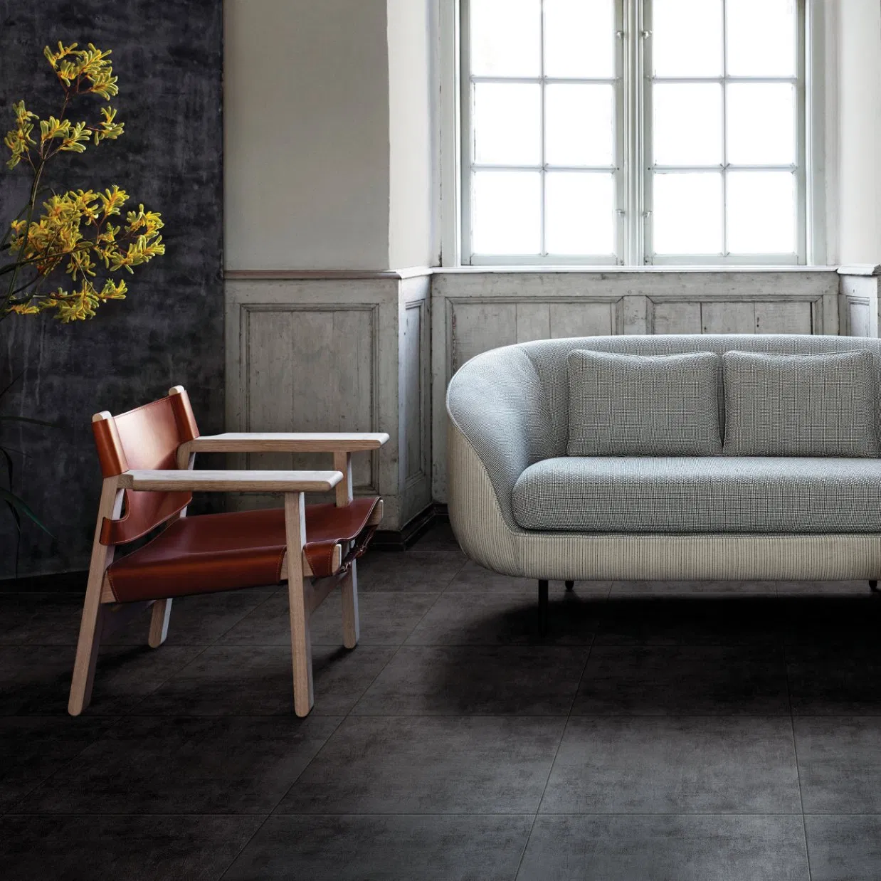 Anti Slip Glazed Porcelain Floor Tile Used for Residential and Commercial (A6018)