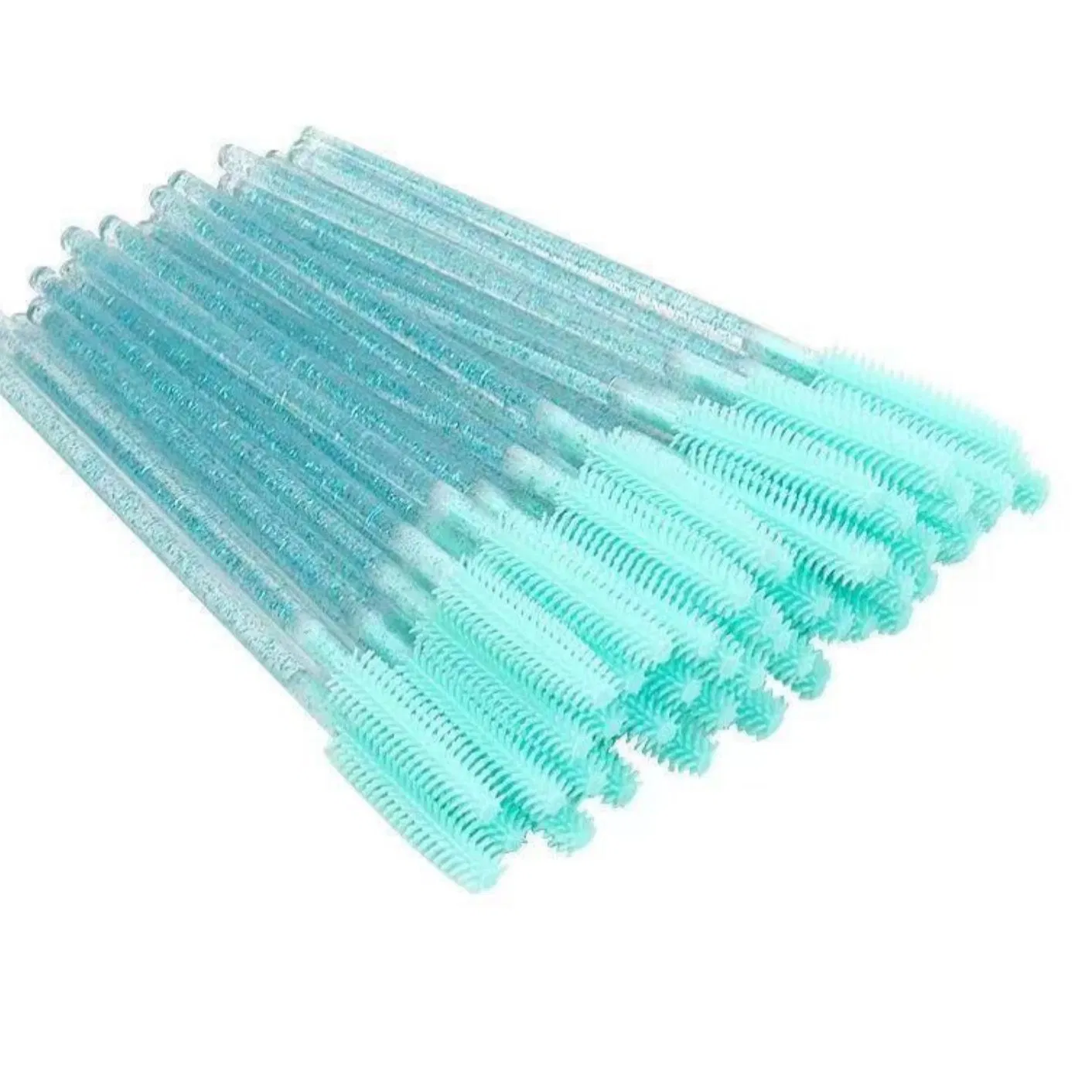 Wholesale 50PCS/Pack Plastic Sparkle Mascara Brushes for Make up and Eyelash Extension Cleanser Brush Wholesale
