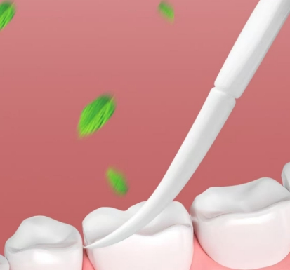 Disposable Toothbrush for Travel with Floss Refreshing Beads