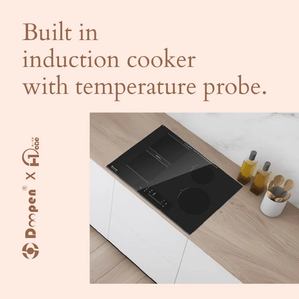 Induction Cooktop 30 Inch 4 Burners with Temperature Probe