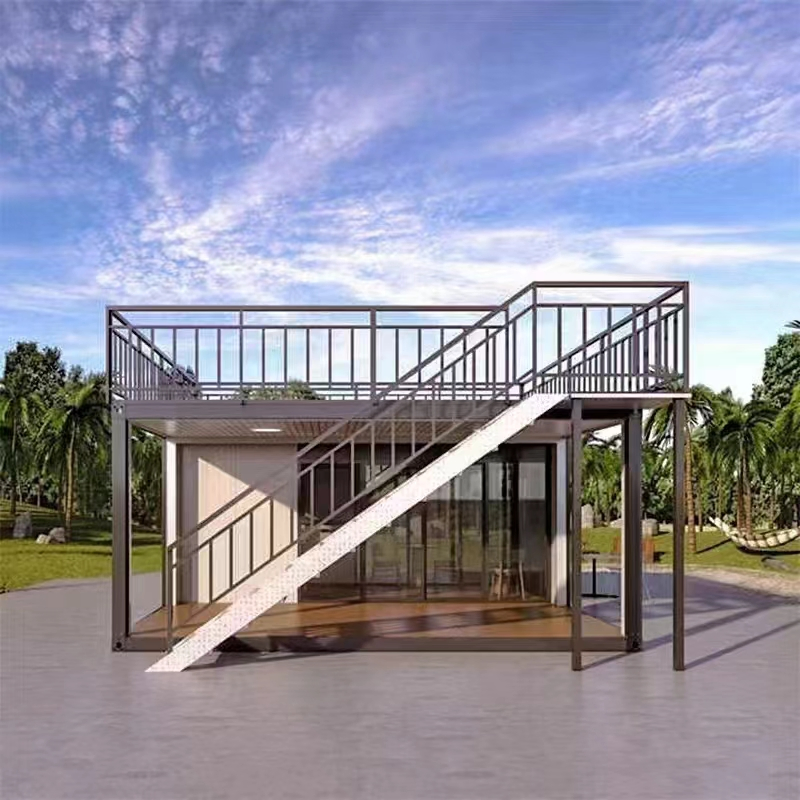 20FT Prefab Container House Movable House with One Bedroom and Terrance for Sale